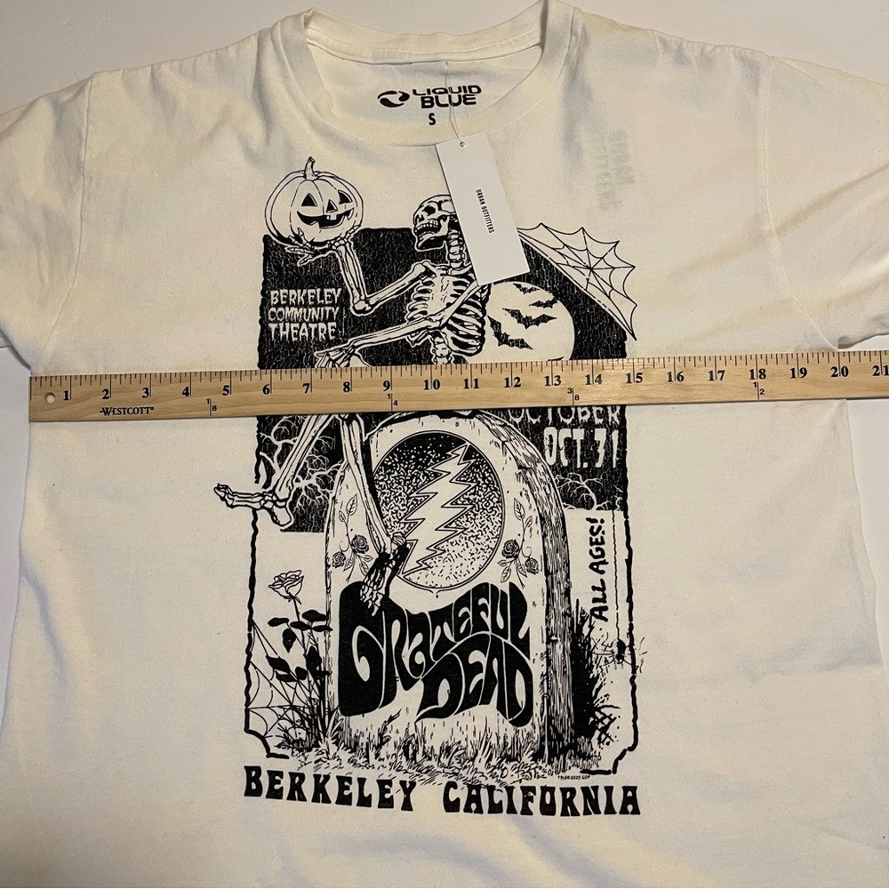 Grateful Dead Shirt Tee Small Mens Halloween Rock Band Concert Nostalgiacore NWT - Picture 15 of 16